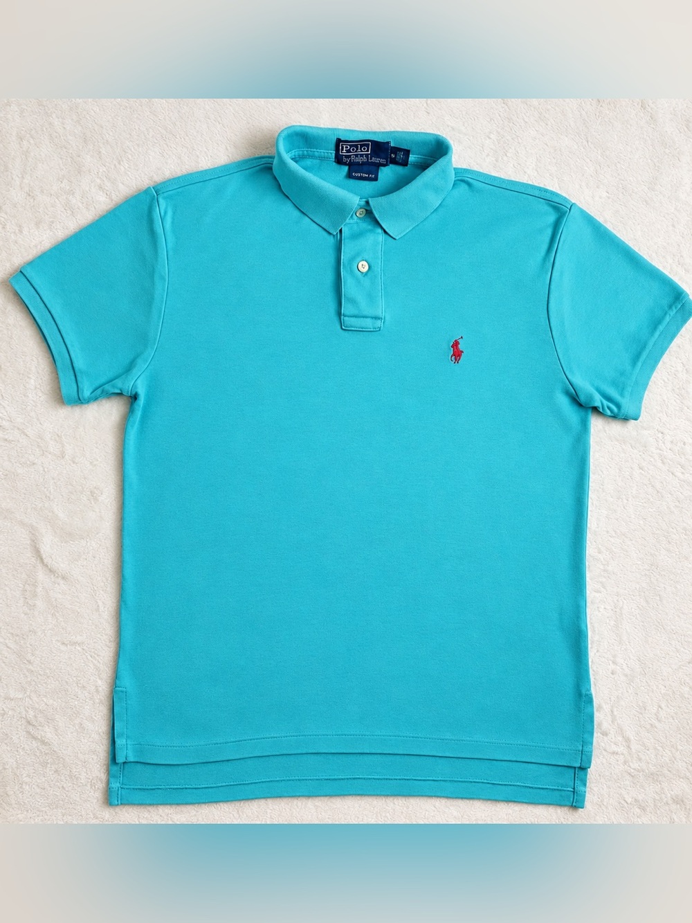 Polo Ralph Lauren Custom Fit Polo – Turquoise – Men’s Small